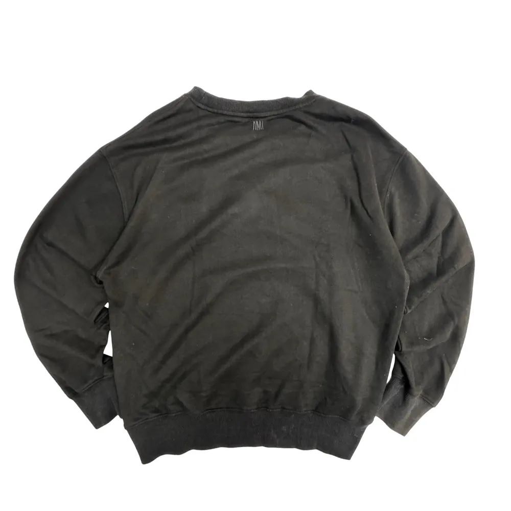 AMI Paris Ami de Coeur Black Crewneck Sweatshirt