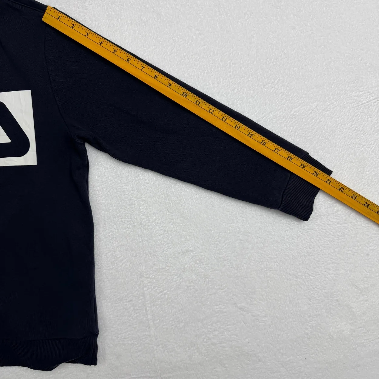 Fila Classic Logo Pullover Hoodie – Navy