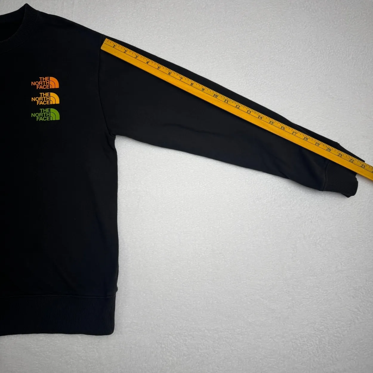 The North Face Triple Logo Black Crewneck Sweatshirt