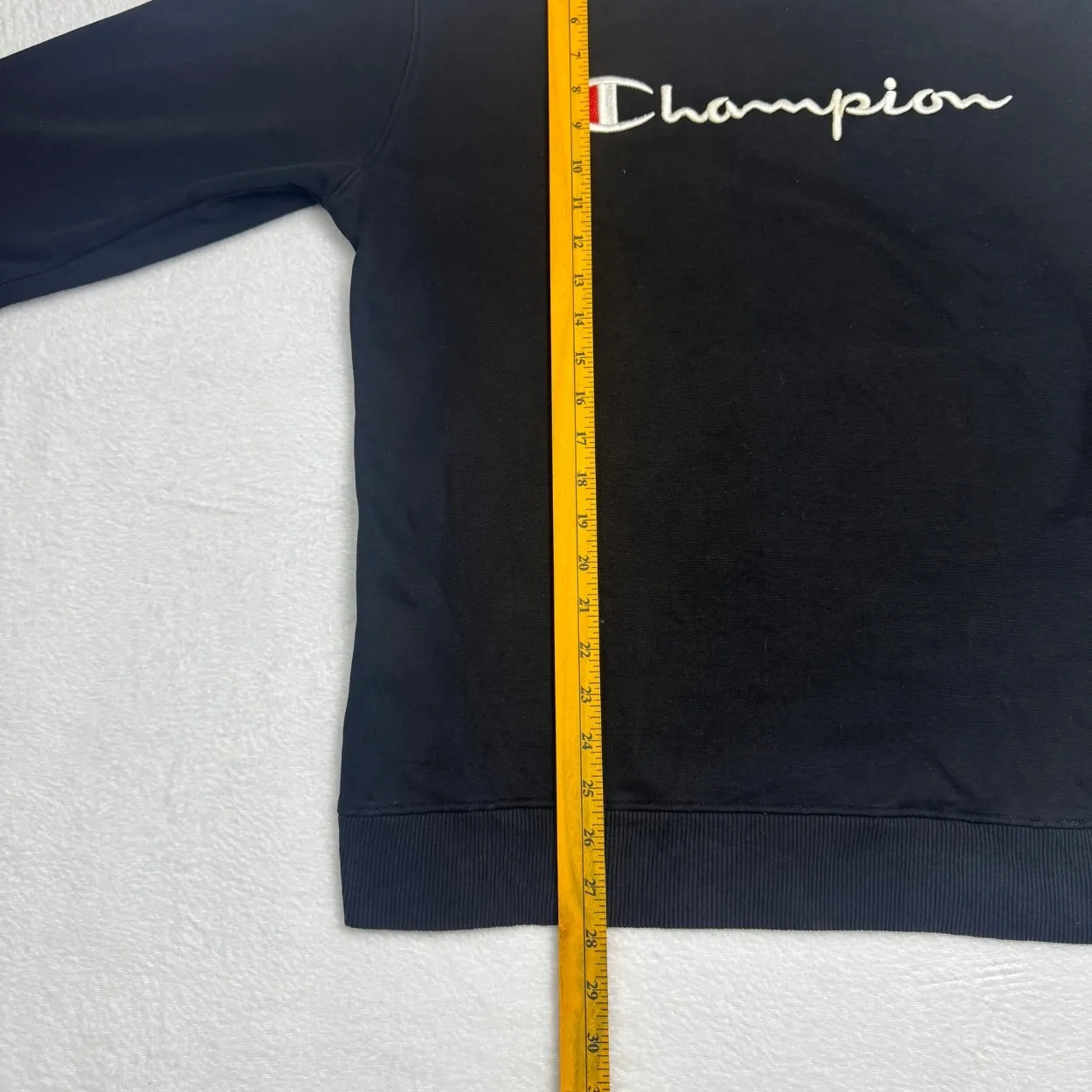 Champion Script Logo Crewneck Sweatshirt – Navy