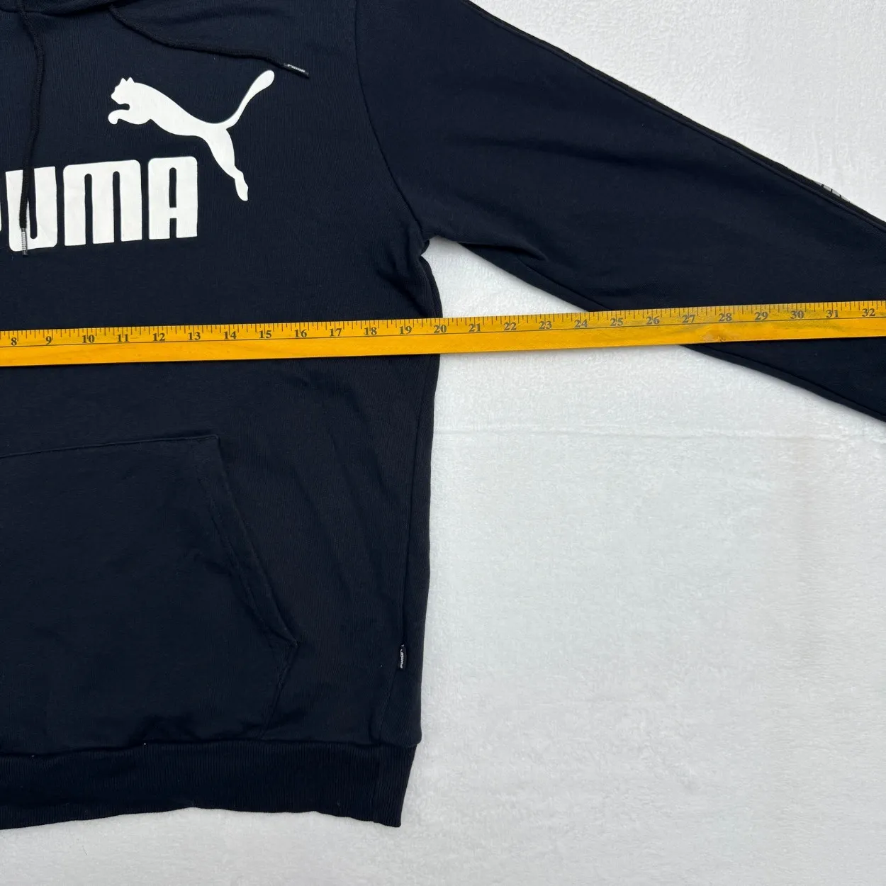 PUMA Essential Logo Pullover Hoodie – Black