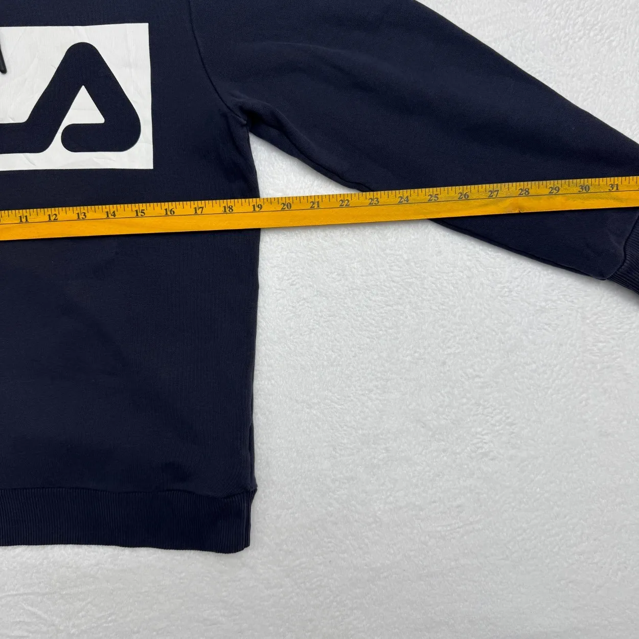 Fila Classic Logo Pullover Hoodie – Navy