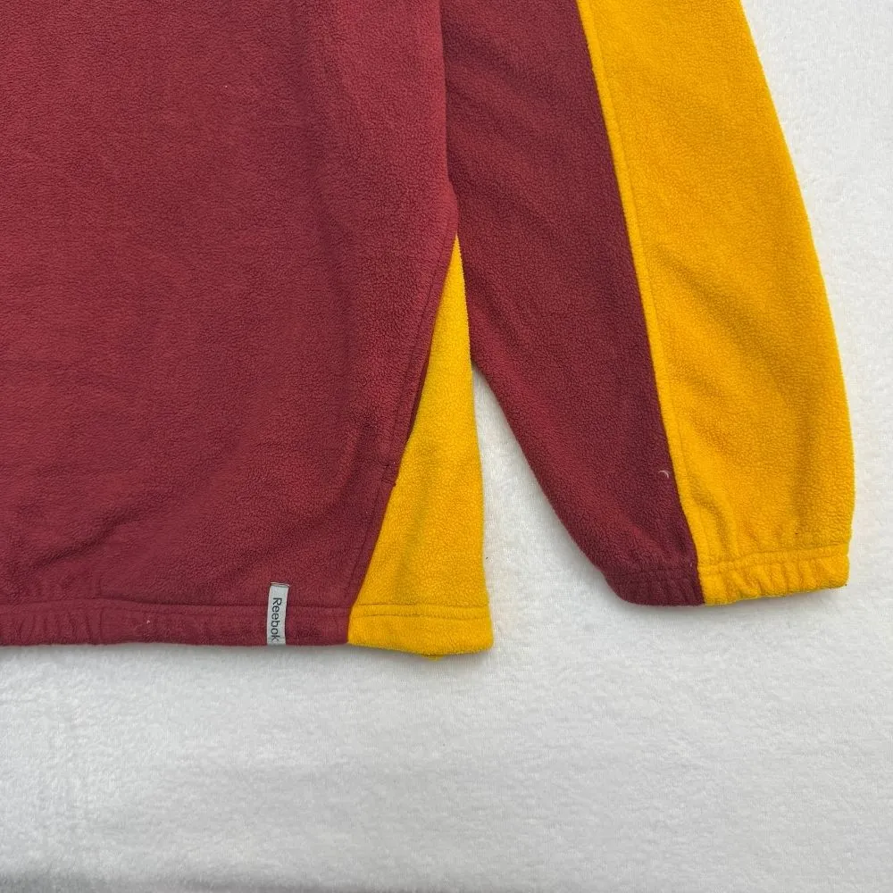 Washington Redskins Vintage Quarter-Zip Fleece Pullover – Burgundy & Gold