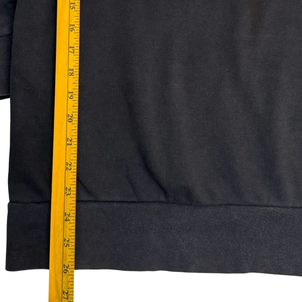 Adidas Essentials Big Logo Black Crewneck Sweatshirt