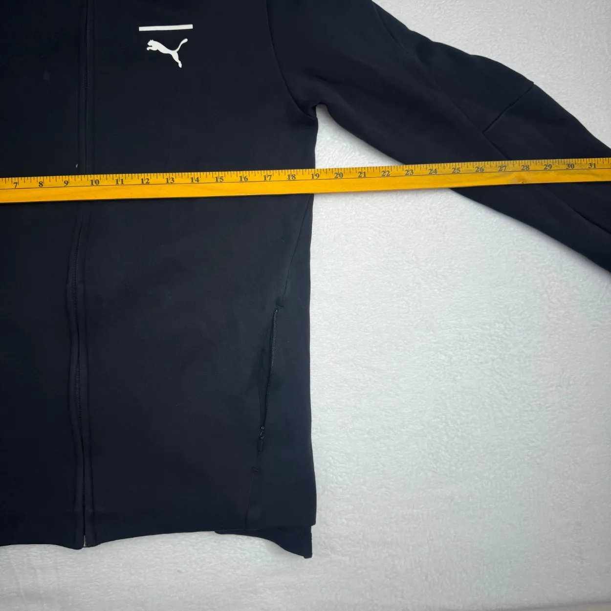 Puma Essentials Black Full-Zip Hoodie