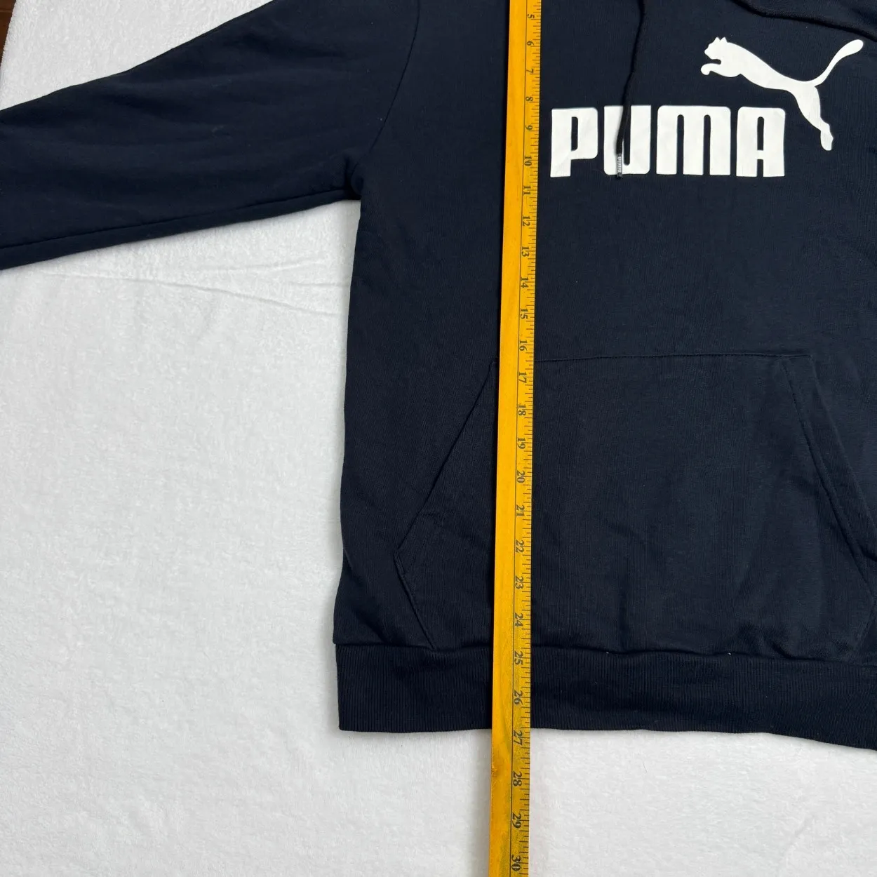 PUMA Essential Logo Pullover Hoodie – Black