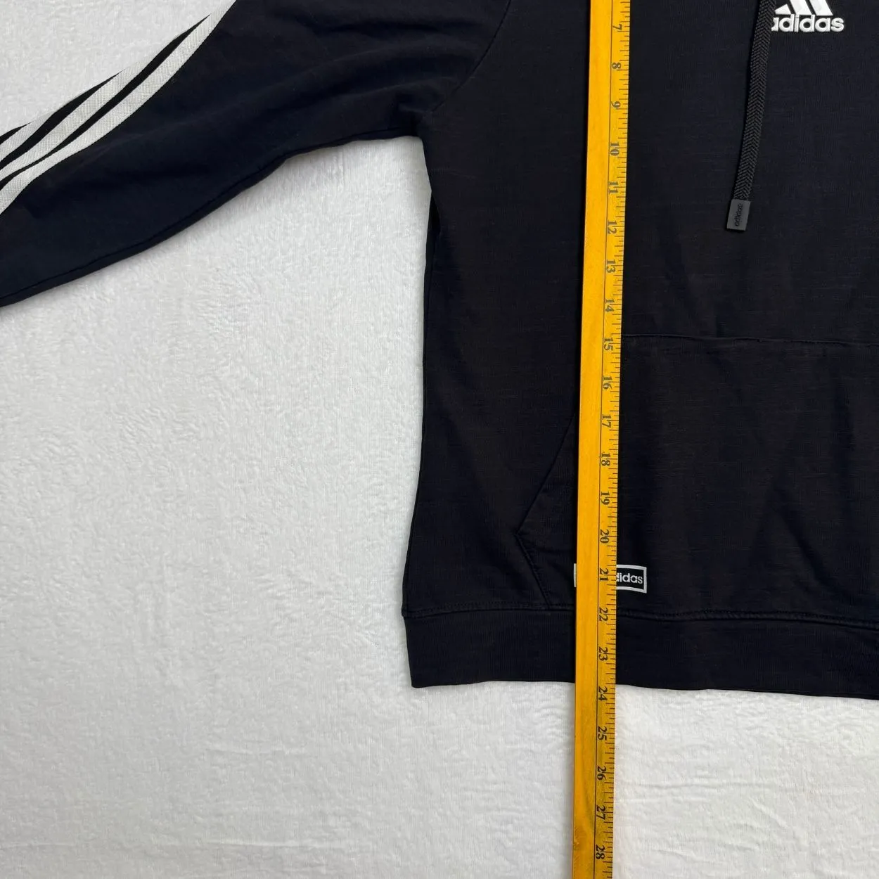Adidas 3-Stripes Pullover Hoodie – Black