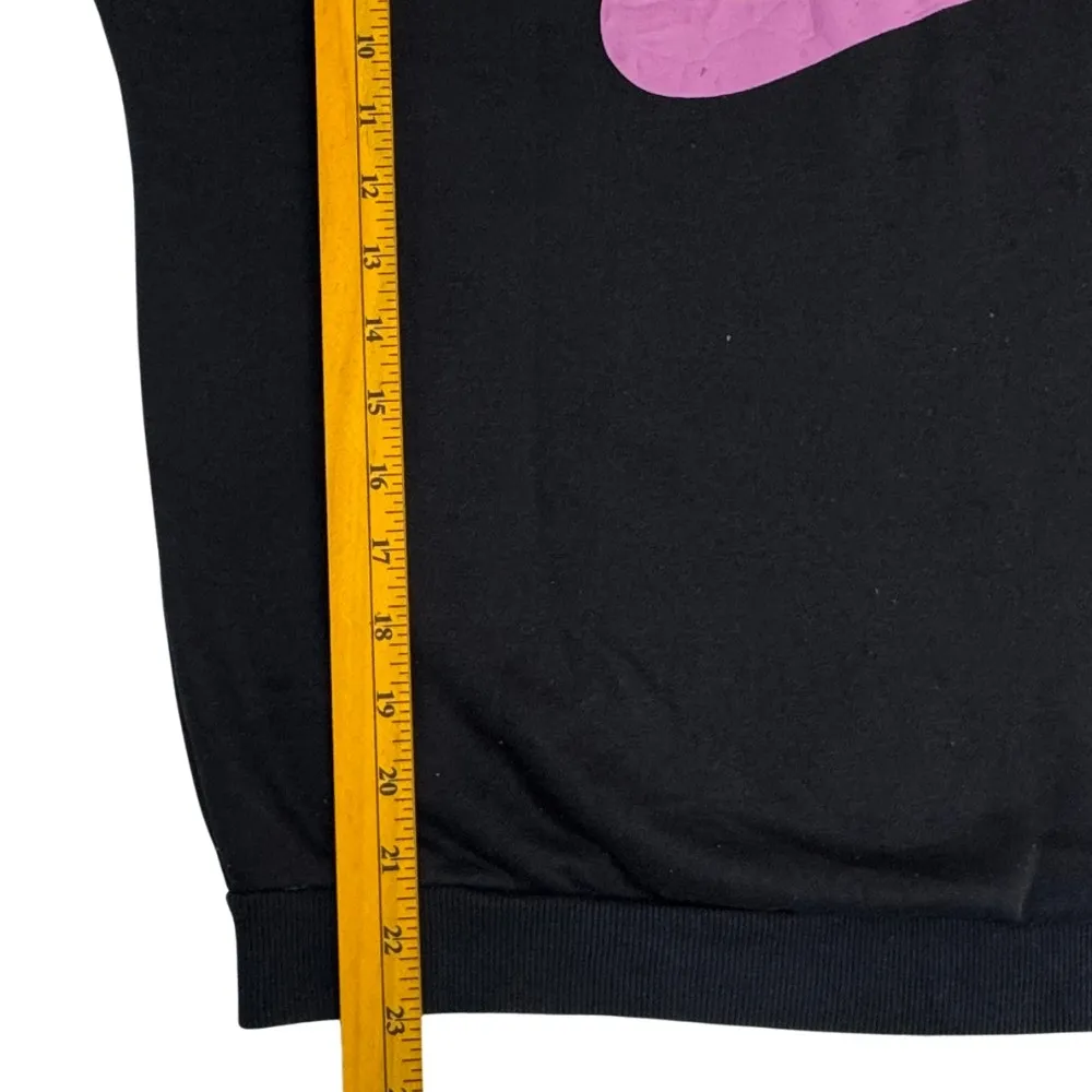 Nike Black Crewneck Sweatshirt with Pink Logo