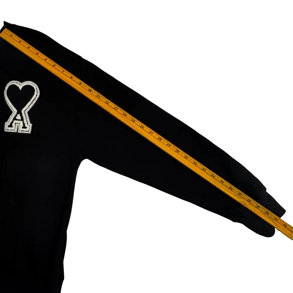 AMI Paris Ami de Coeur Black Crewneck Sweatshirt