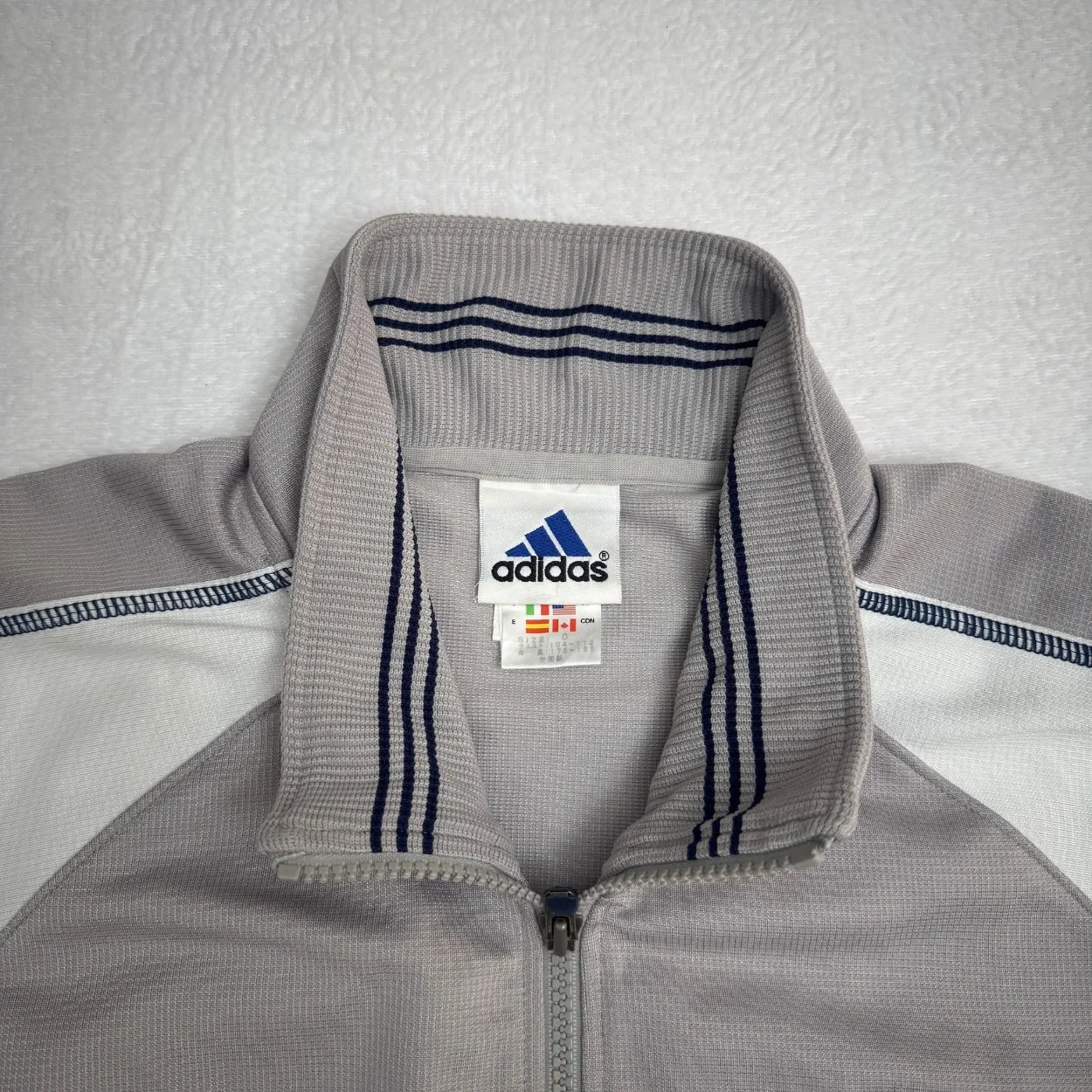 Adidas Vintage Grey Track Jacket