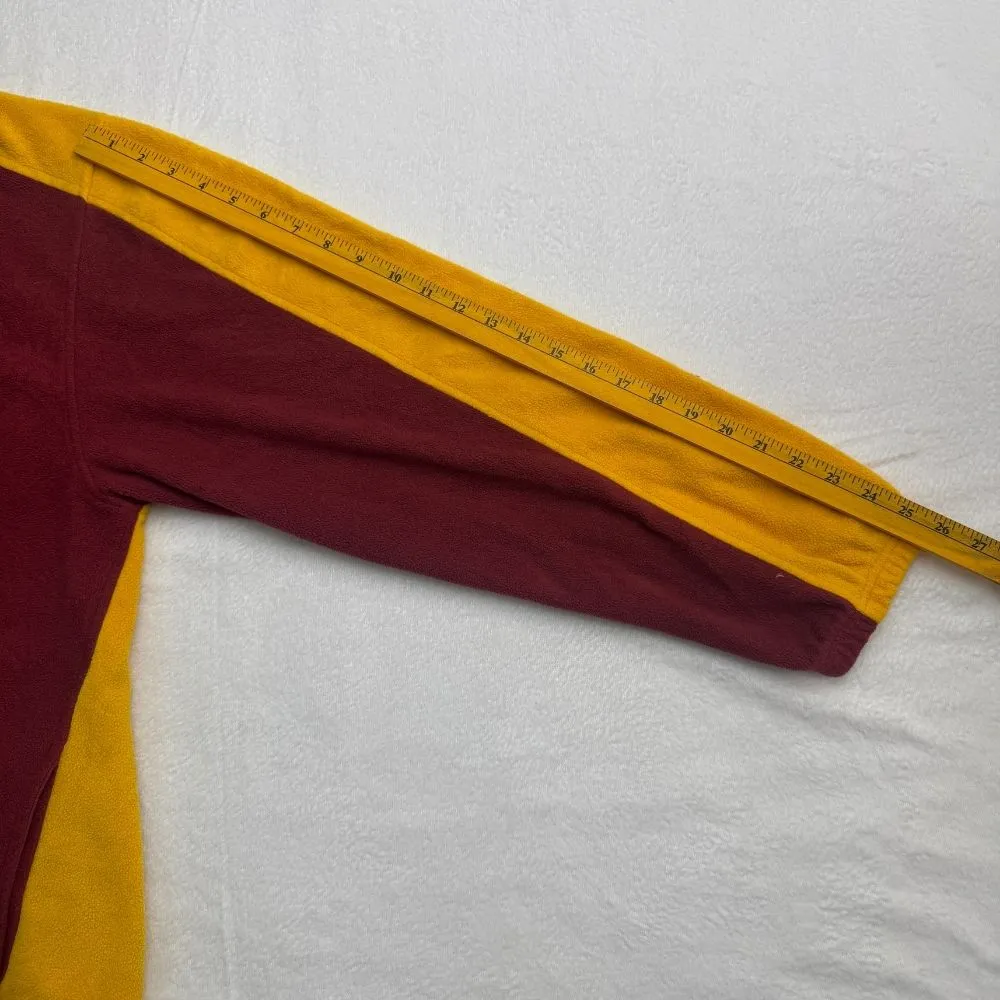 Washington Redskins Vintage Quarter-Zip Fleece Pullover – Burgundy & Gold