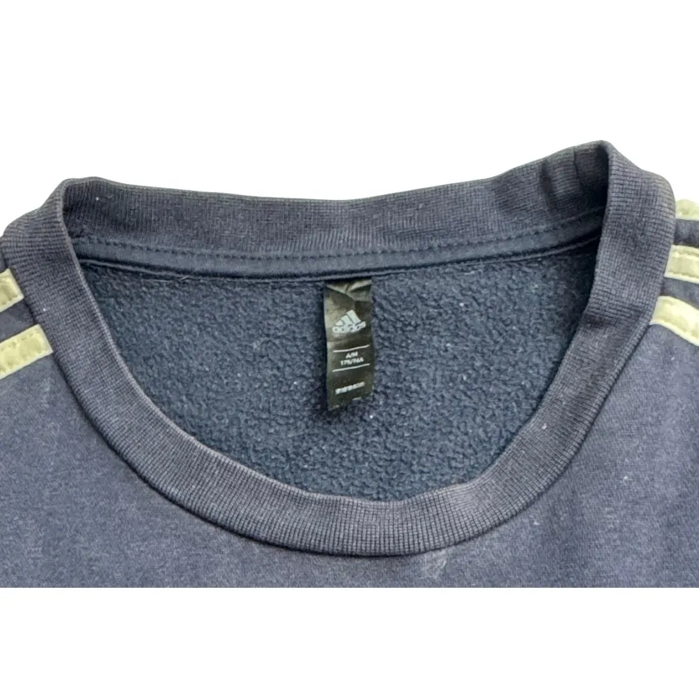 Adidas 3-Stripes Navy Crewneck Sweatshirt