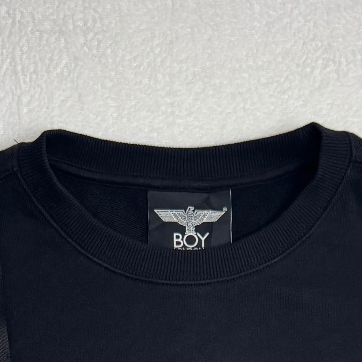 BOY London Eagle Logo Black Crewneck Sweatshirt