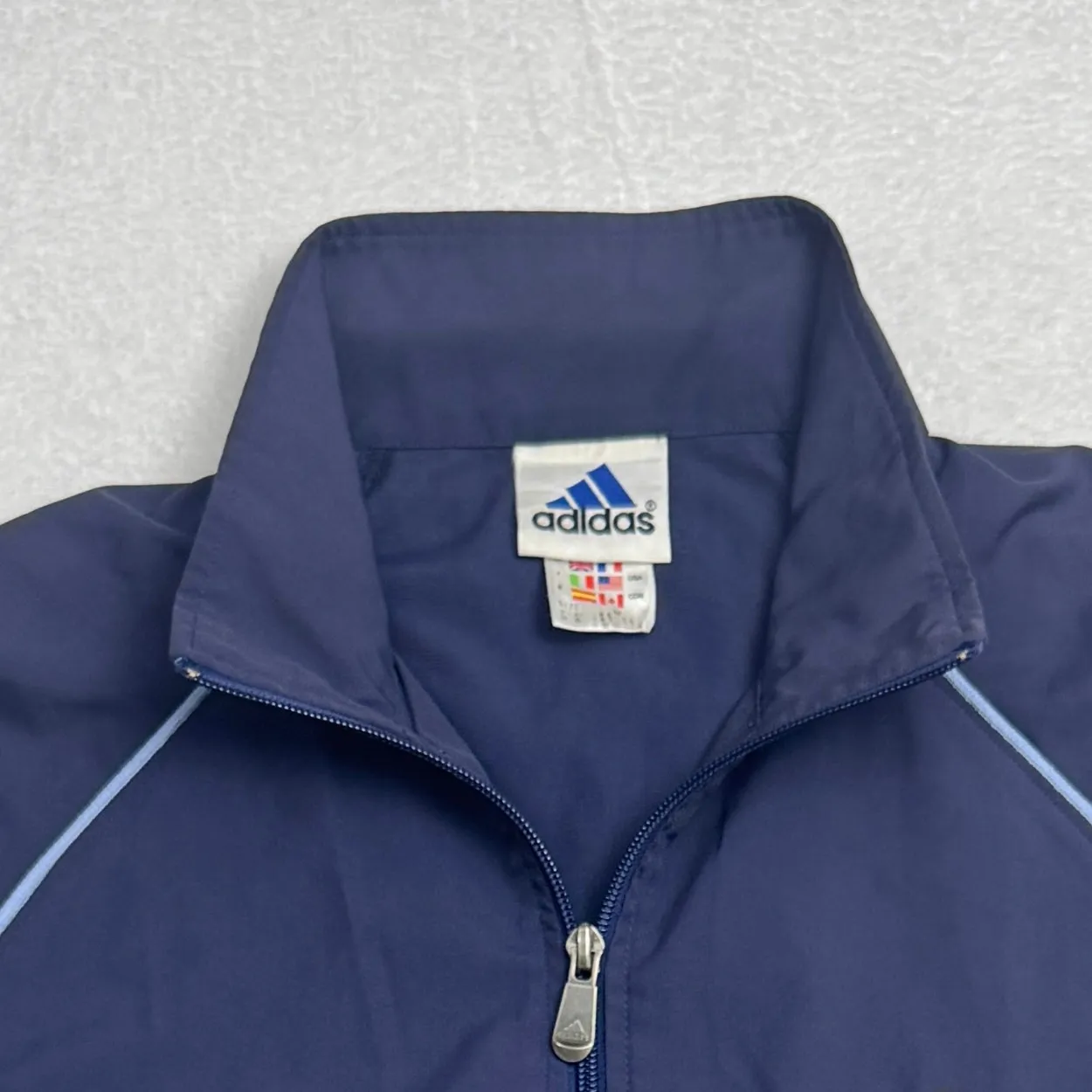 Adidas Navy Full-Zip Track Jacket
