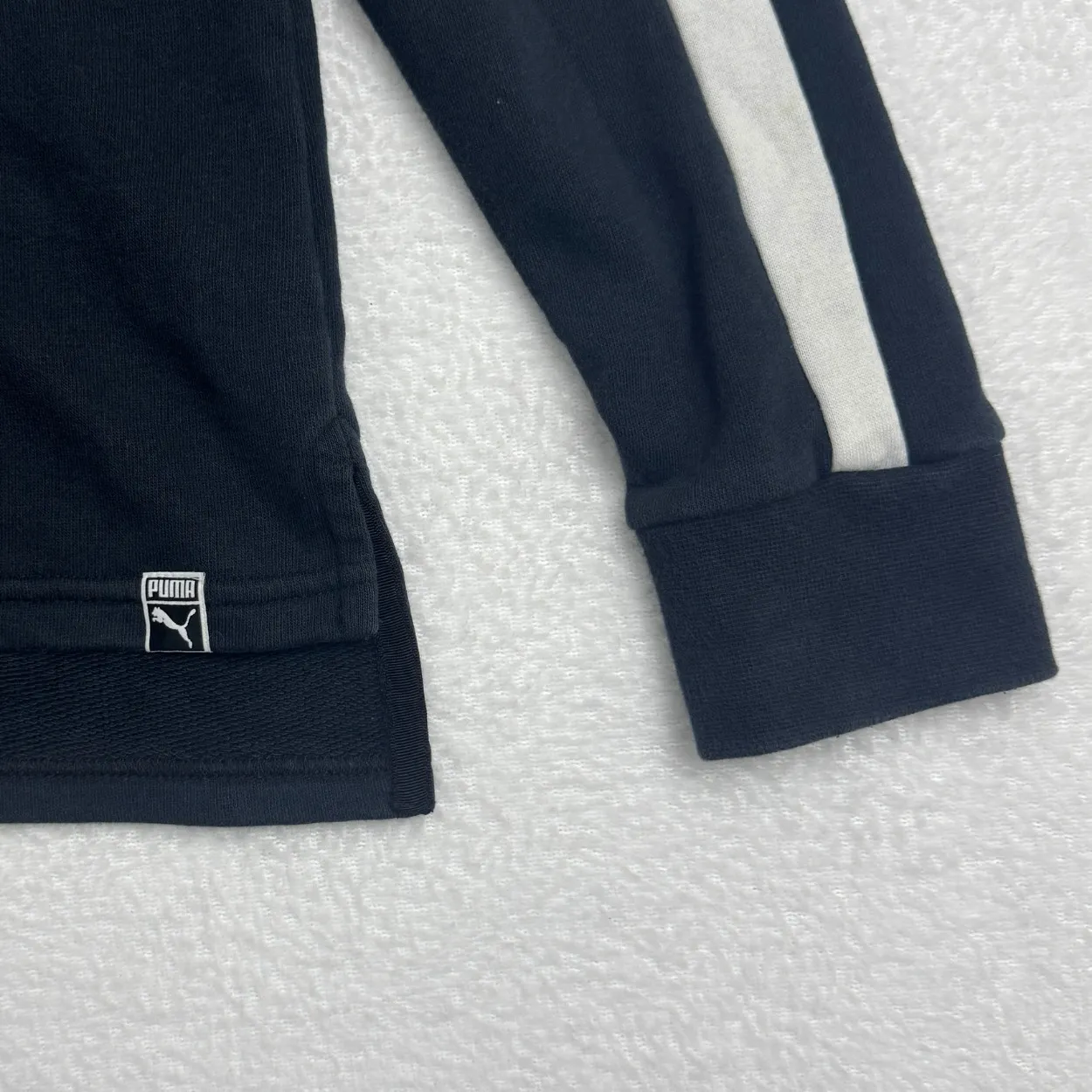 Puma Navy Logo Pullover Hoodie