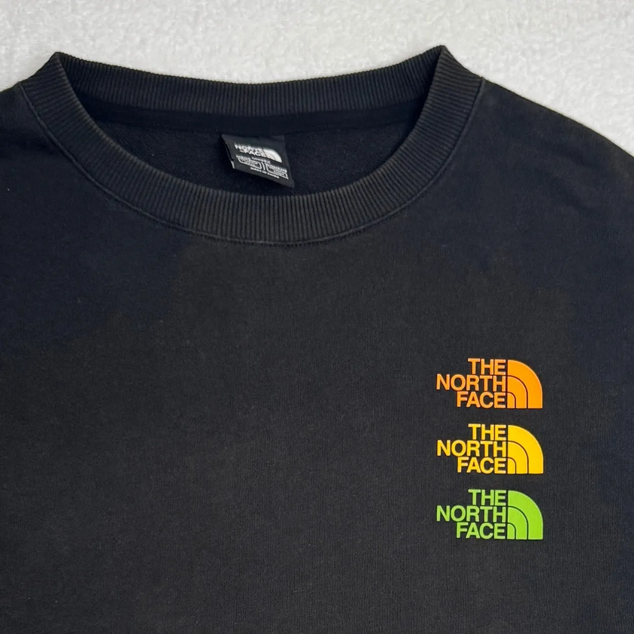 The North Face Triple Logo Black Crewneck Sweatshirt