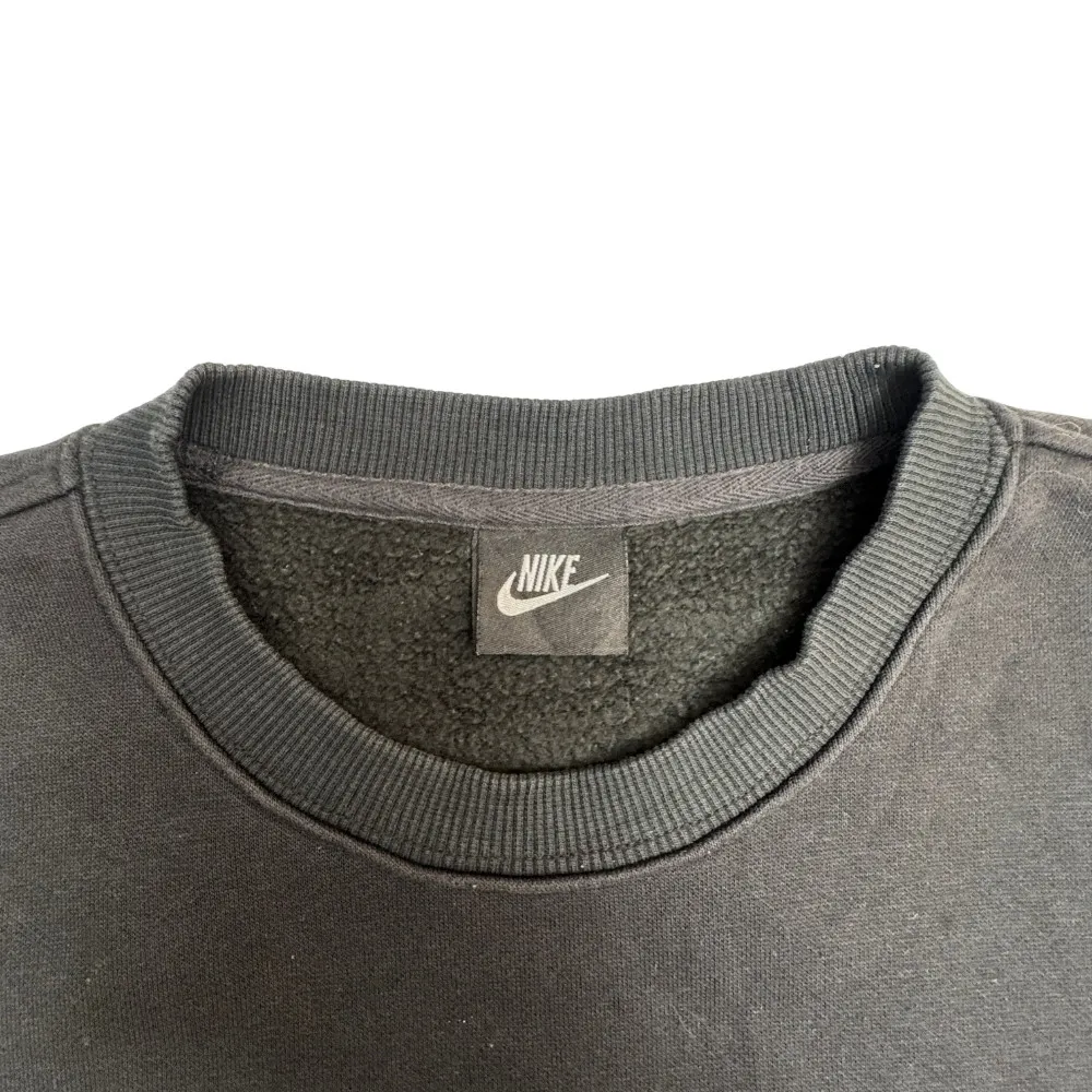Nike Black Crewneck Sweatshirt with Pink Logo