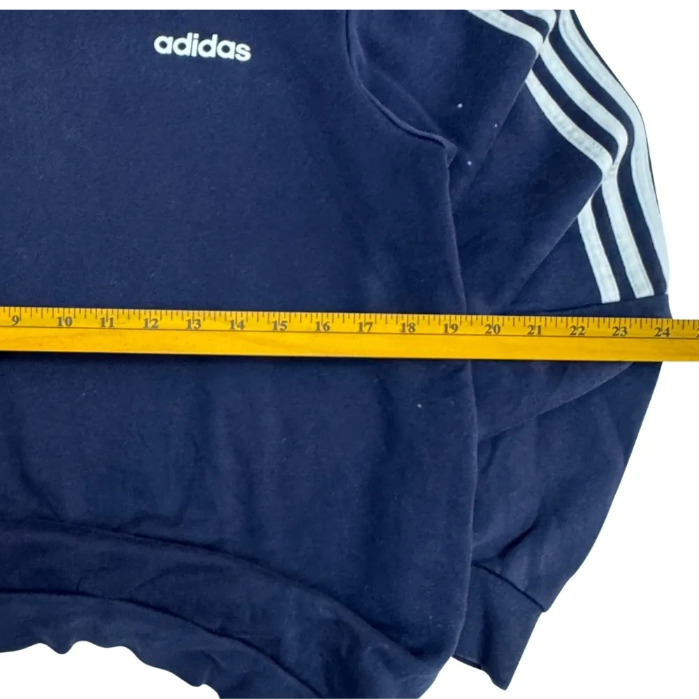 Adidas 3-Stripes Navy Crewneck Sweatshirt