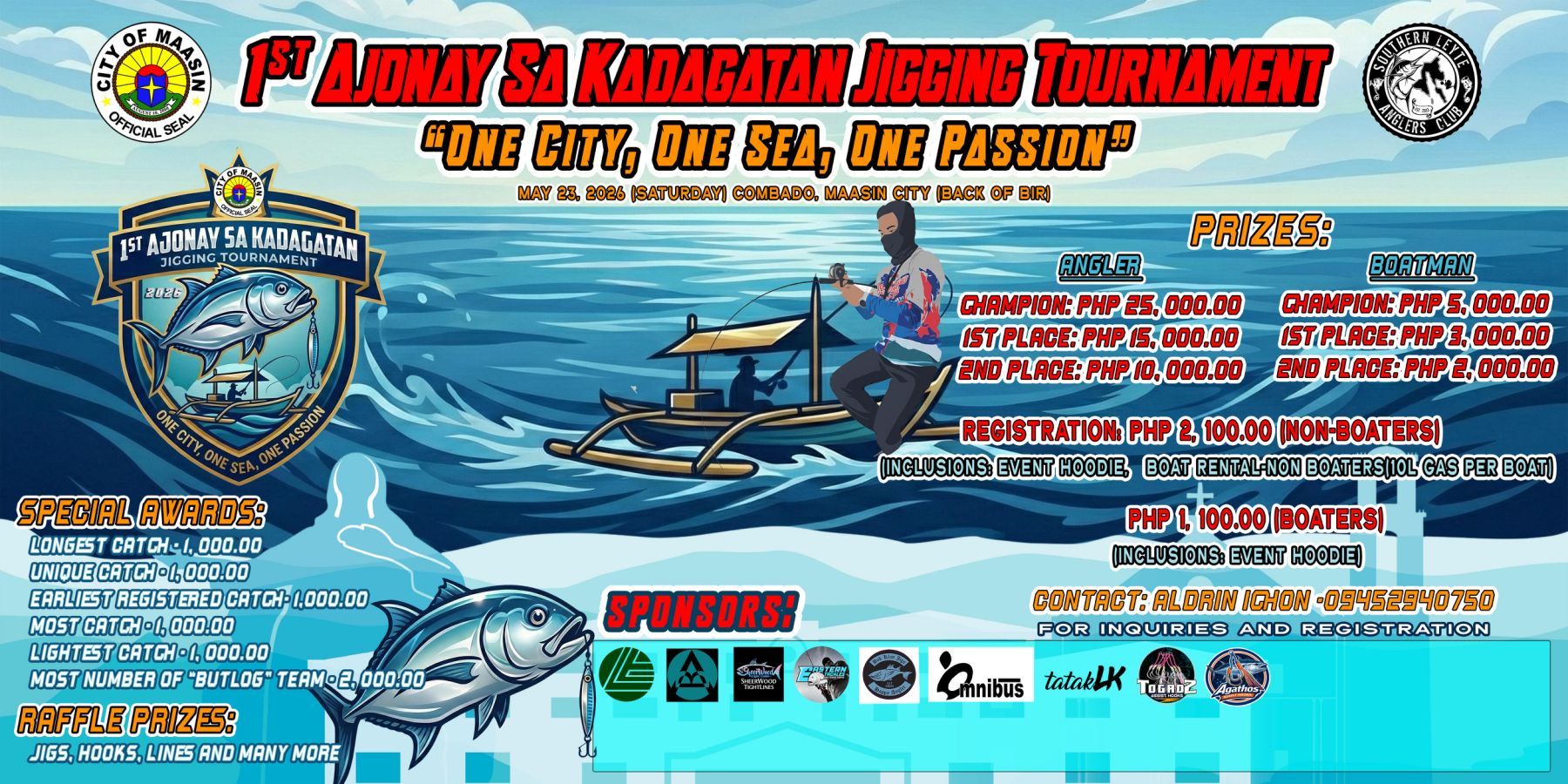 Maasin City Fishing Jigging Tournament poster