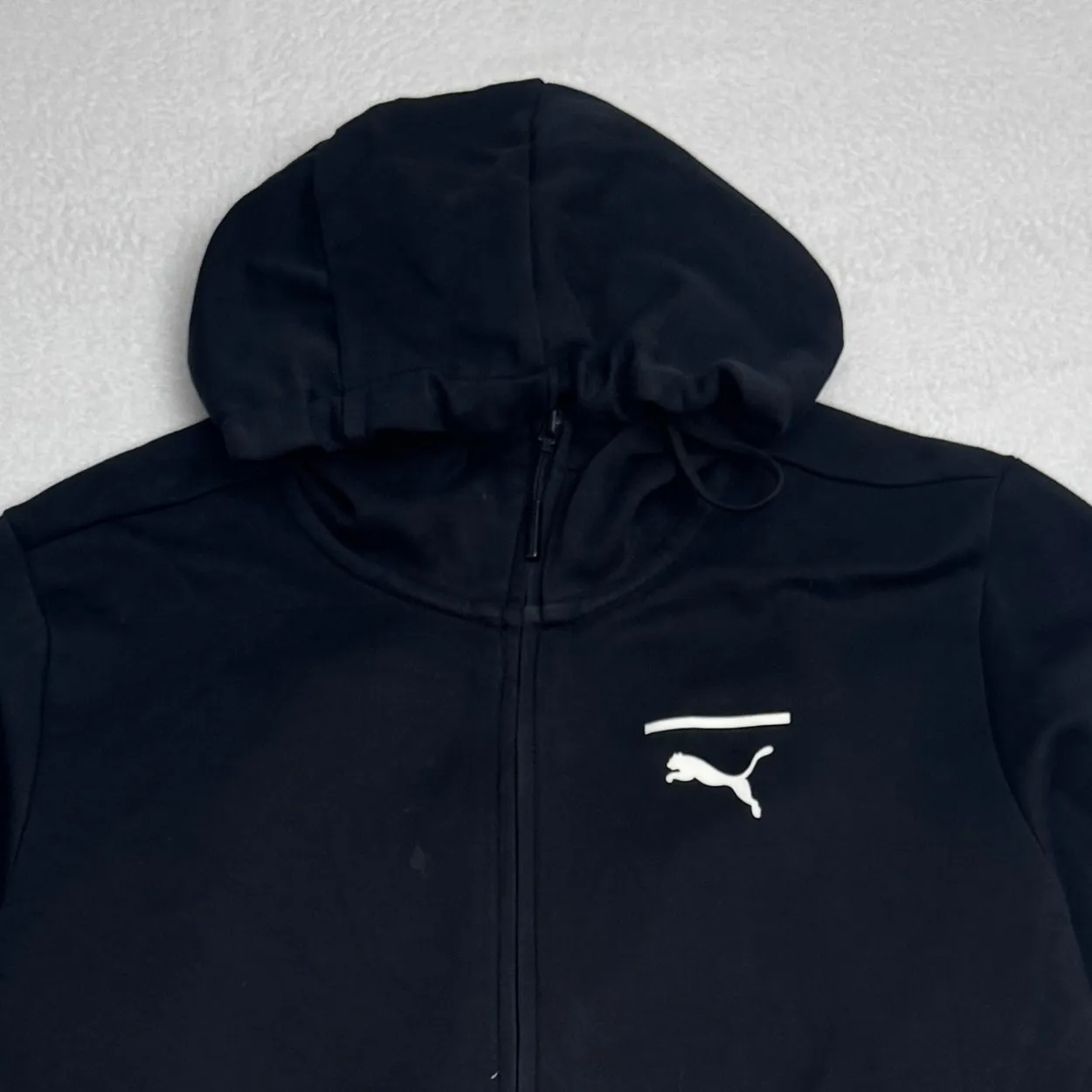 Puma Essentials Black Full-Zip Hoodie