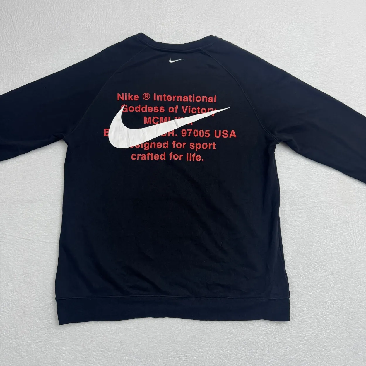 Nike Double Swoosh Crewneck Sweatshirt – Black