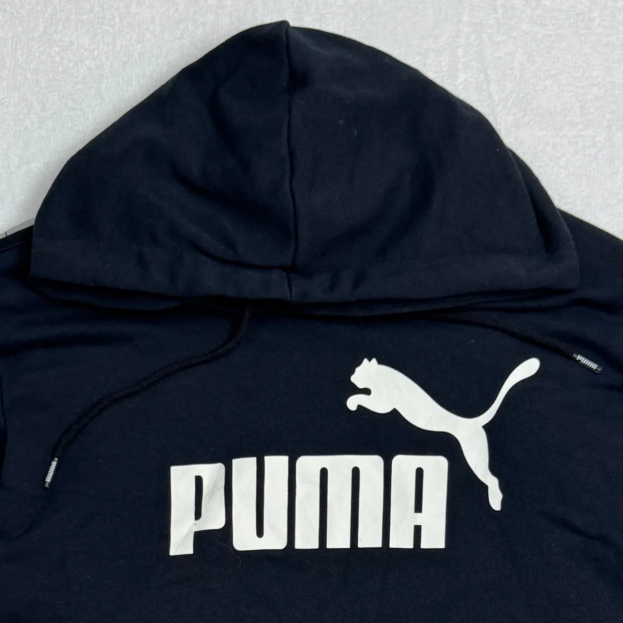 PUMA Essential Logo Pullover Hoodie – Black