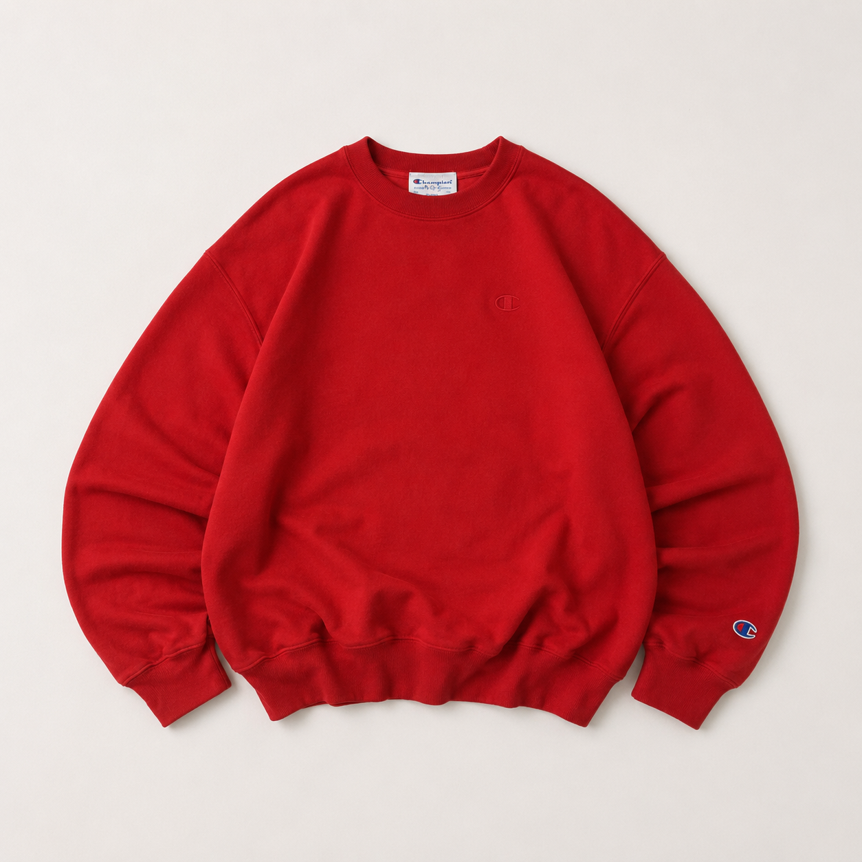 Champion Reverse Weave Crewneck Sweatshirt – Red