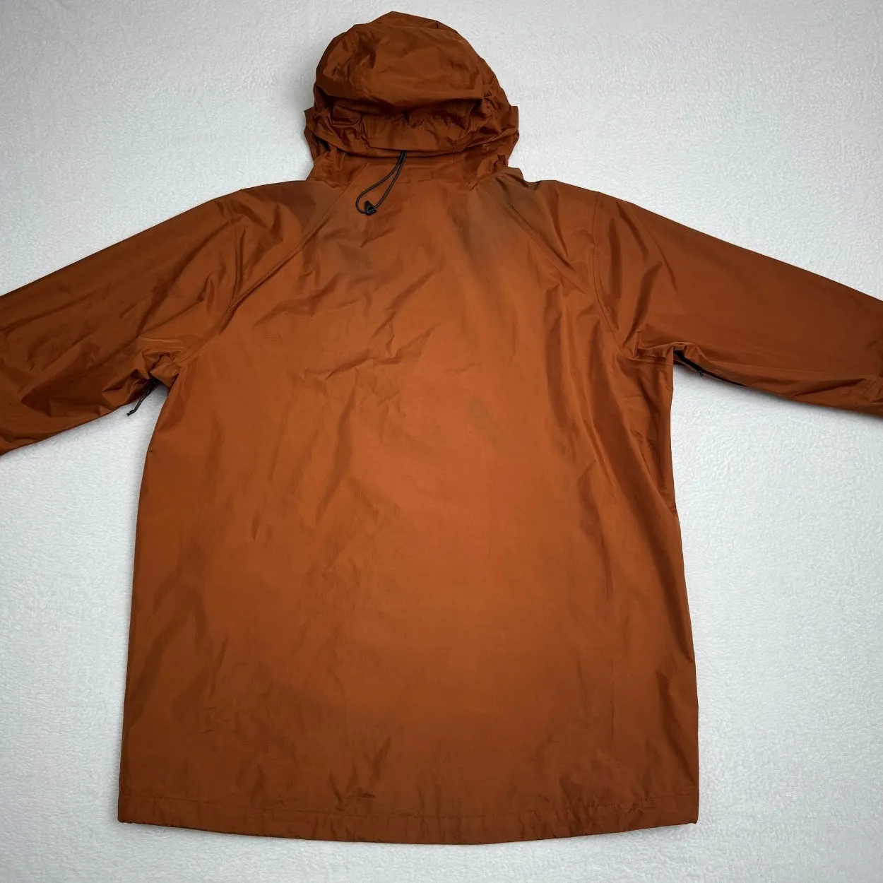 Patagonia Rust Orange Hooded Rain Jacket