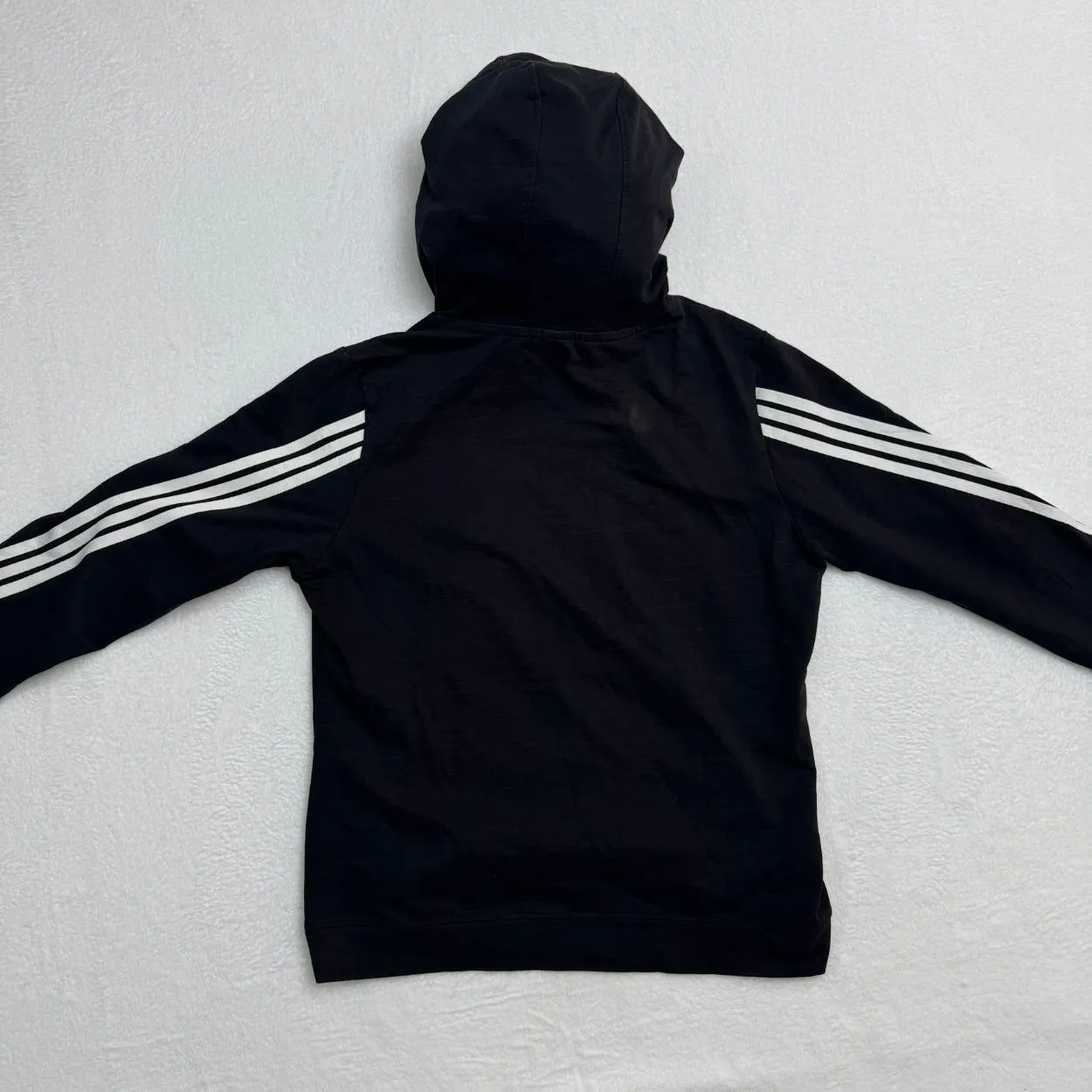 Adidas 3-Stripes Pullover Hoodie – Black