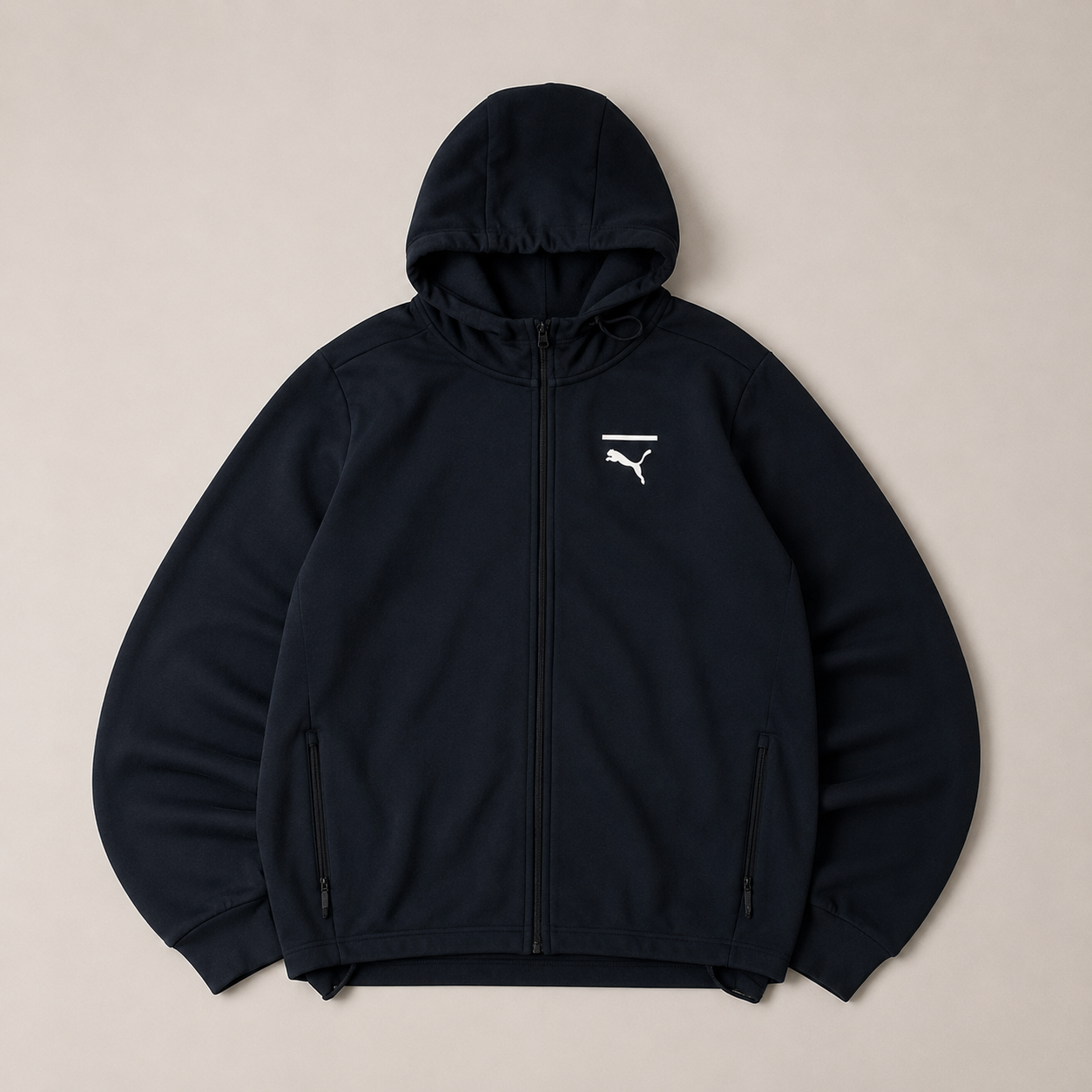 Puma Essentials Black Full-Zip Hoodie