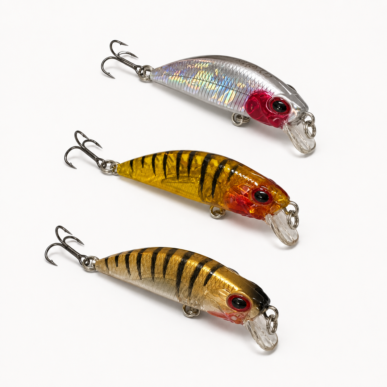 Minnow Diving Fishing Lure – Hard Bait with Treble Hooks