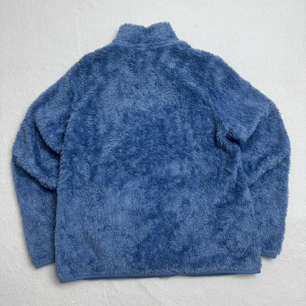 Blue Sherpa Fleece Zip Jacket