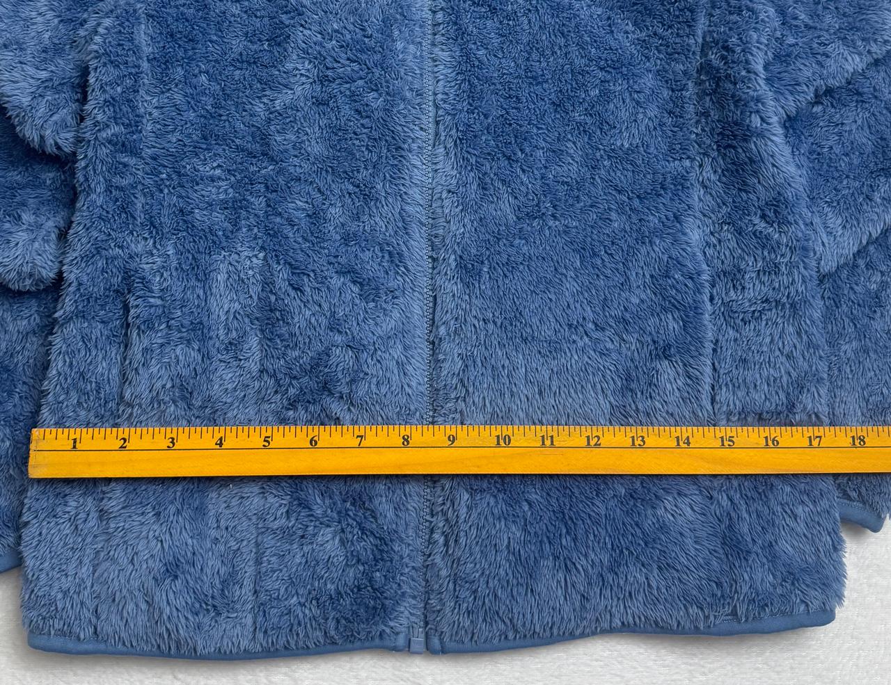 Blue Sherpa Fleece Zip Jacket