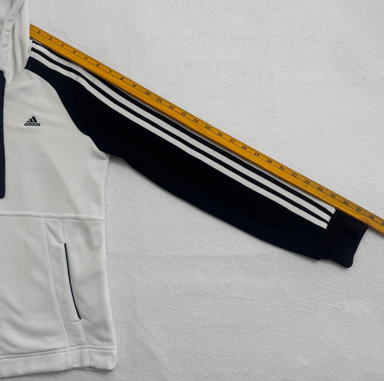 Adidas Three-Stripe Full-Zip Hoodie