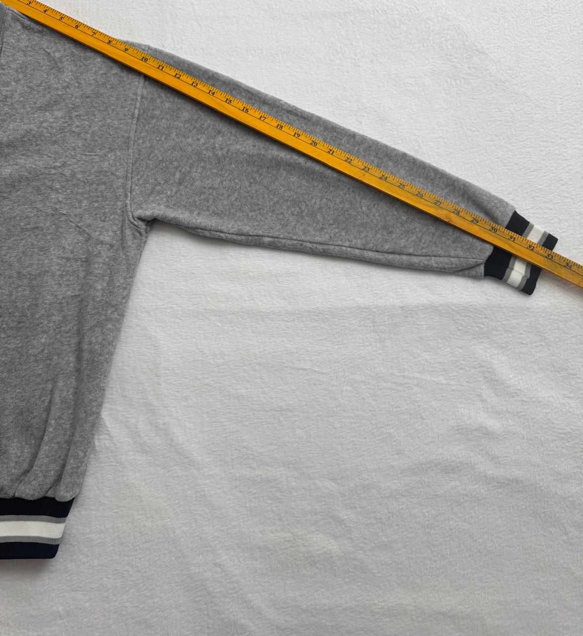 Virgin Voyage Gray V-Neck Pullover Sweatshirt