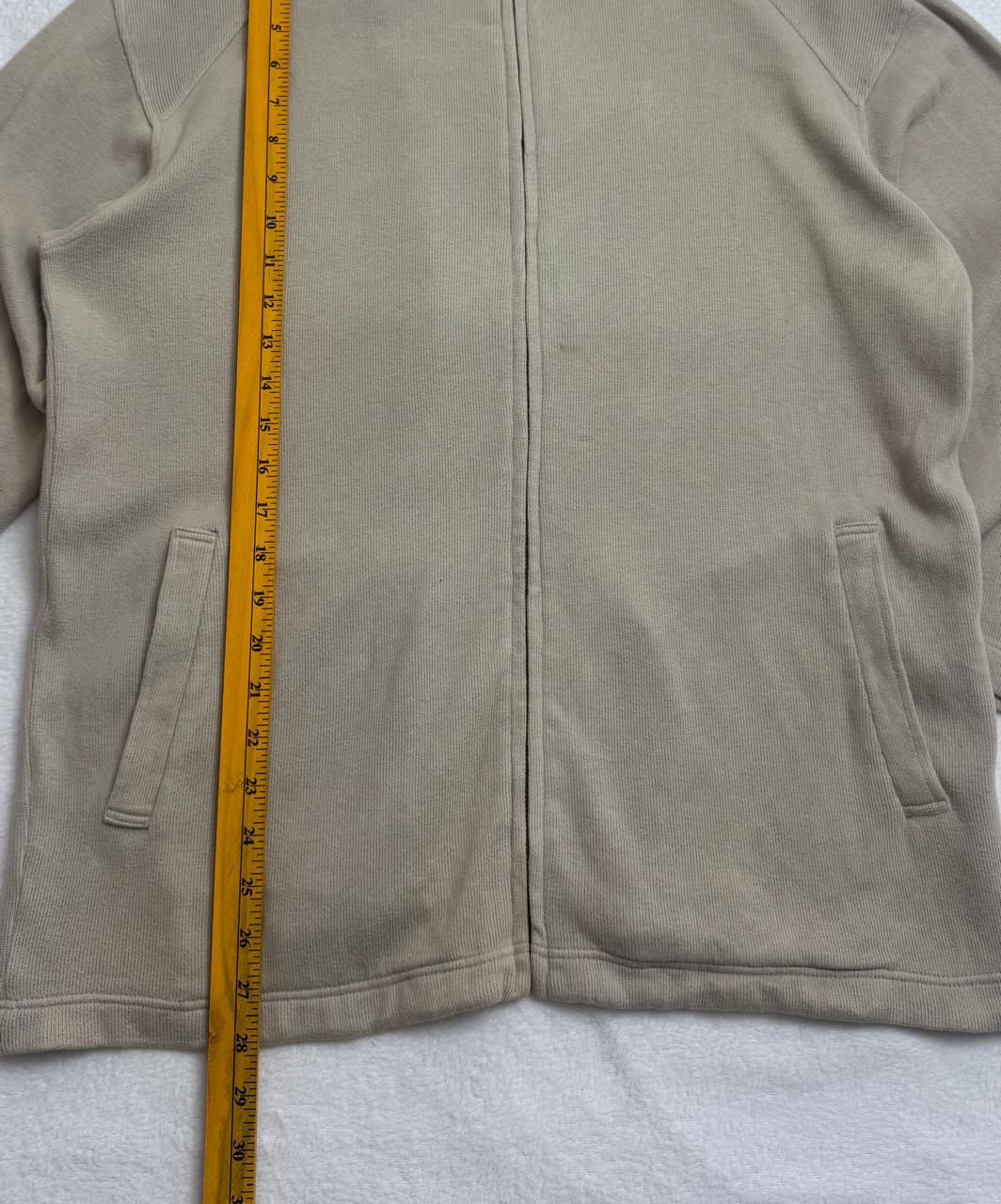 Beige Full-Zip Fleece Jacket