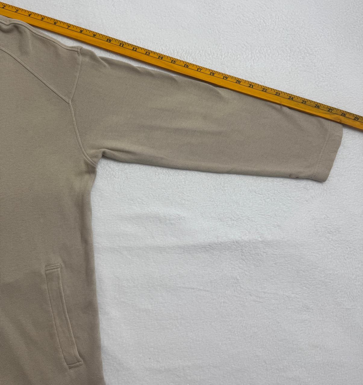 Beige Full-Zip Fleece Jacket