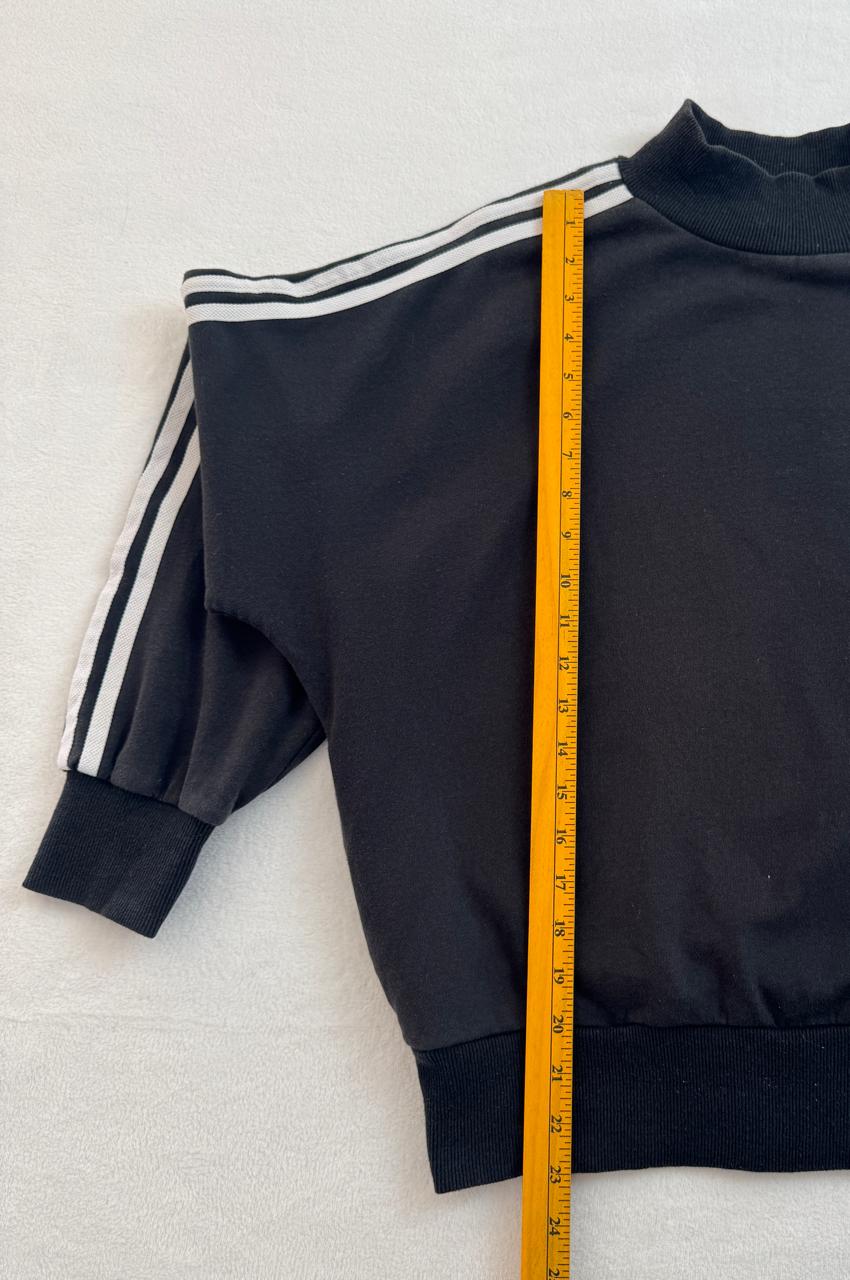 Adidas Originals Three-Stripe Mock Neck Sweatshirt