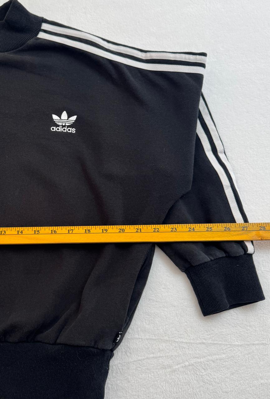 Adidas Originals Three-Stripe Mock Neck Sweatshirt
