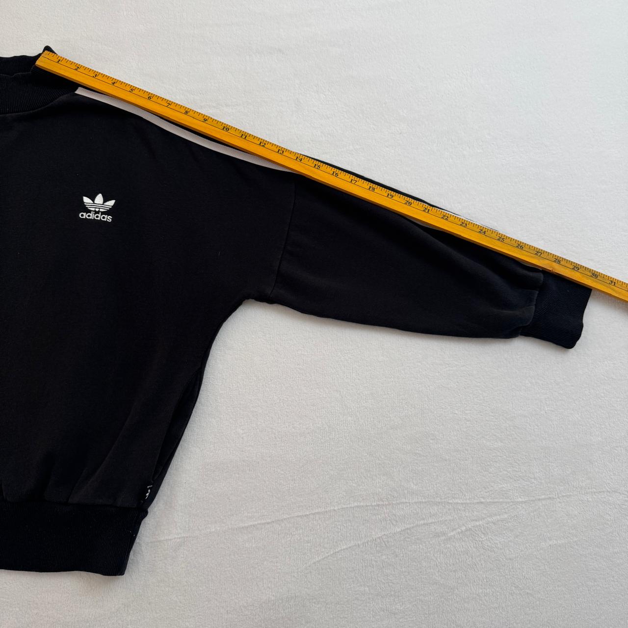 Adidas Originals Three-Stripe Mock Neck Sweatshirt