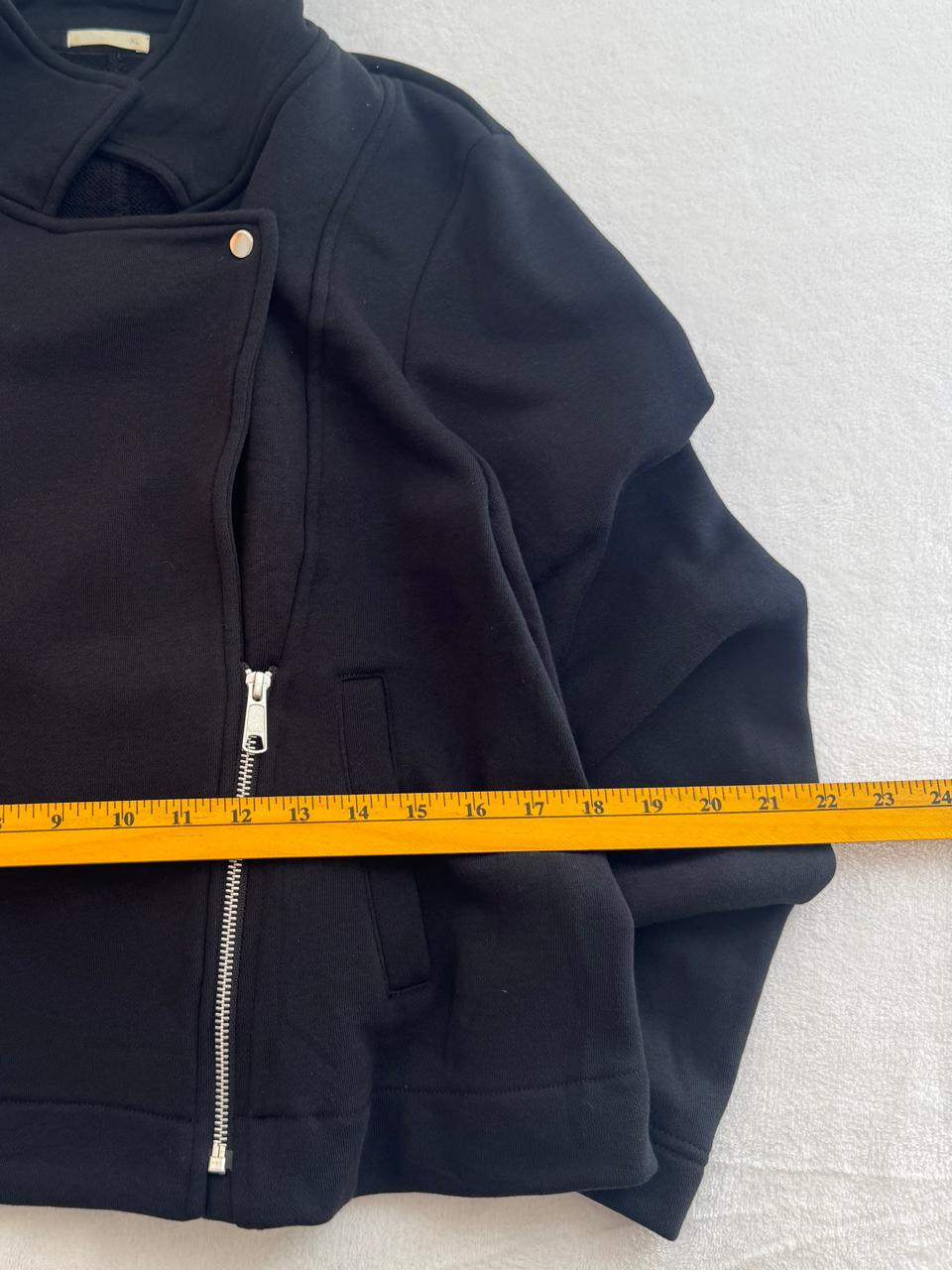 Black Asymmetrical Zip Jacket
