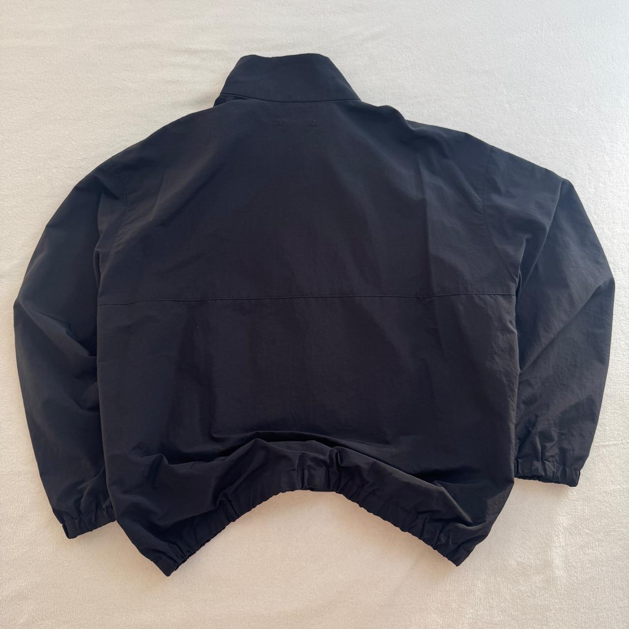 Black Zip-Up Bomber Jacket