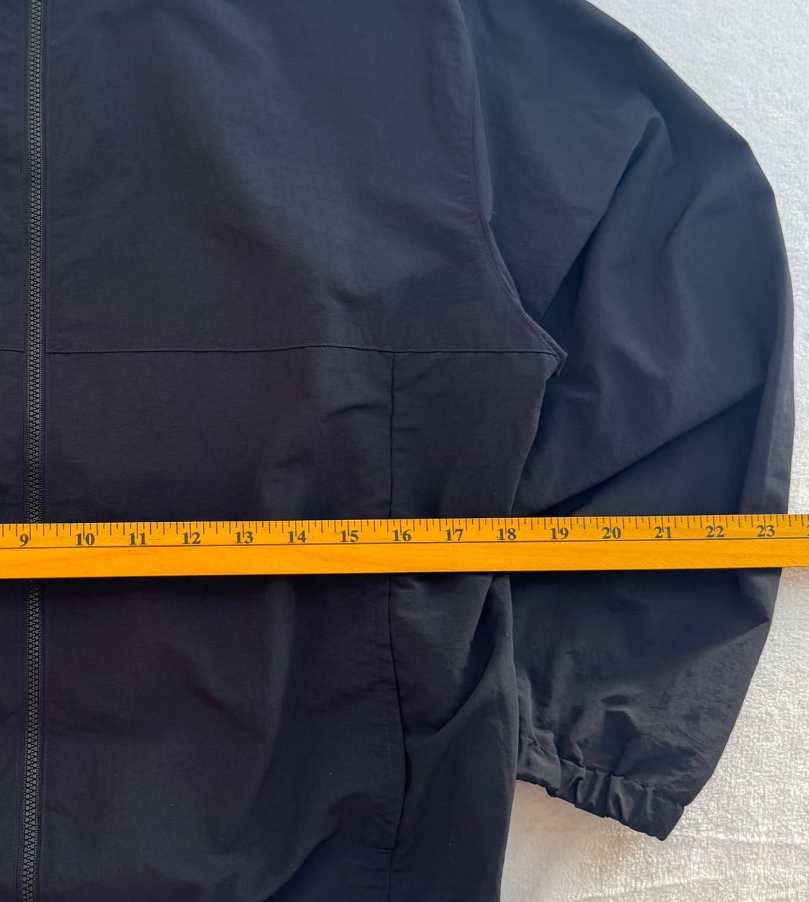 Black Zip-Up Bomber Jacket