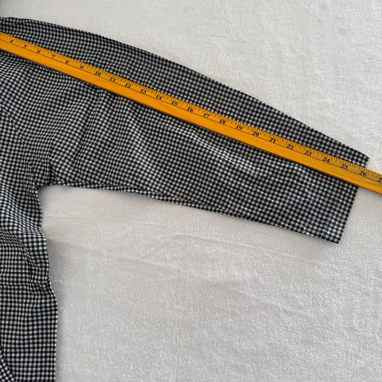 Checkered Hooded Zip-Up Rain Jacket
