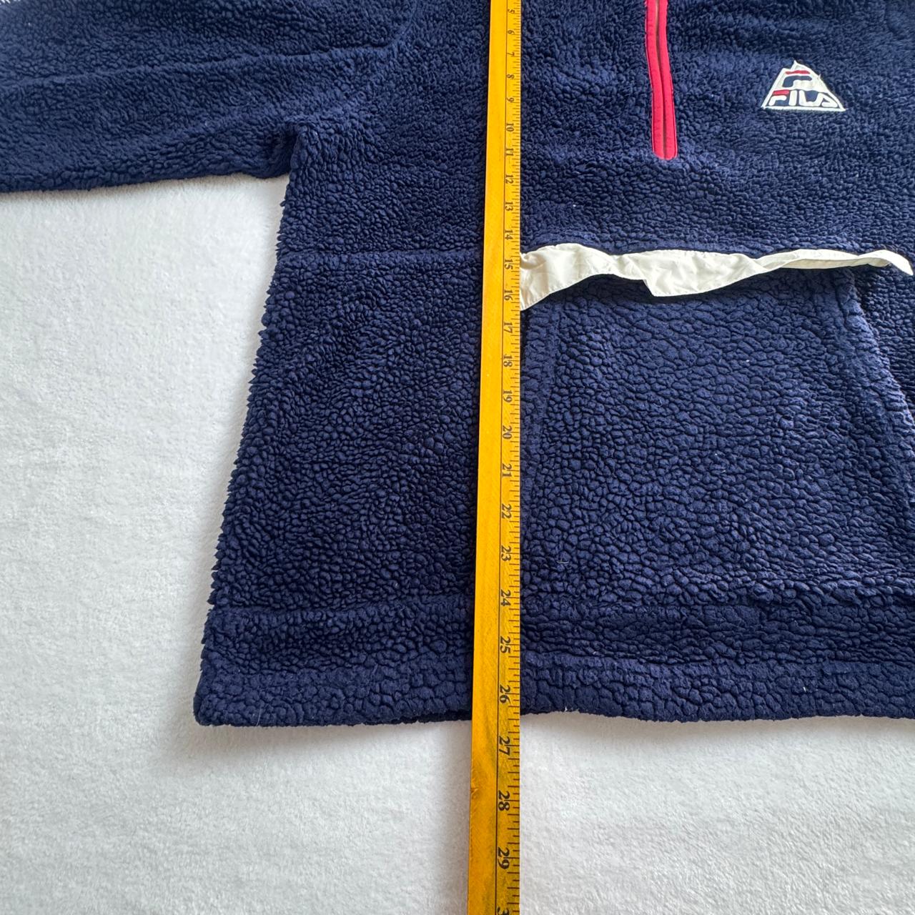 FILA Navy Sherpa Half-Zip Hoodie
