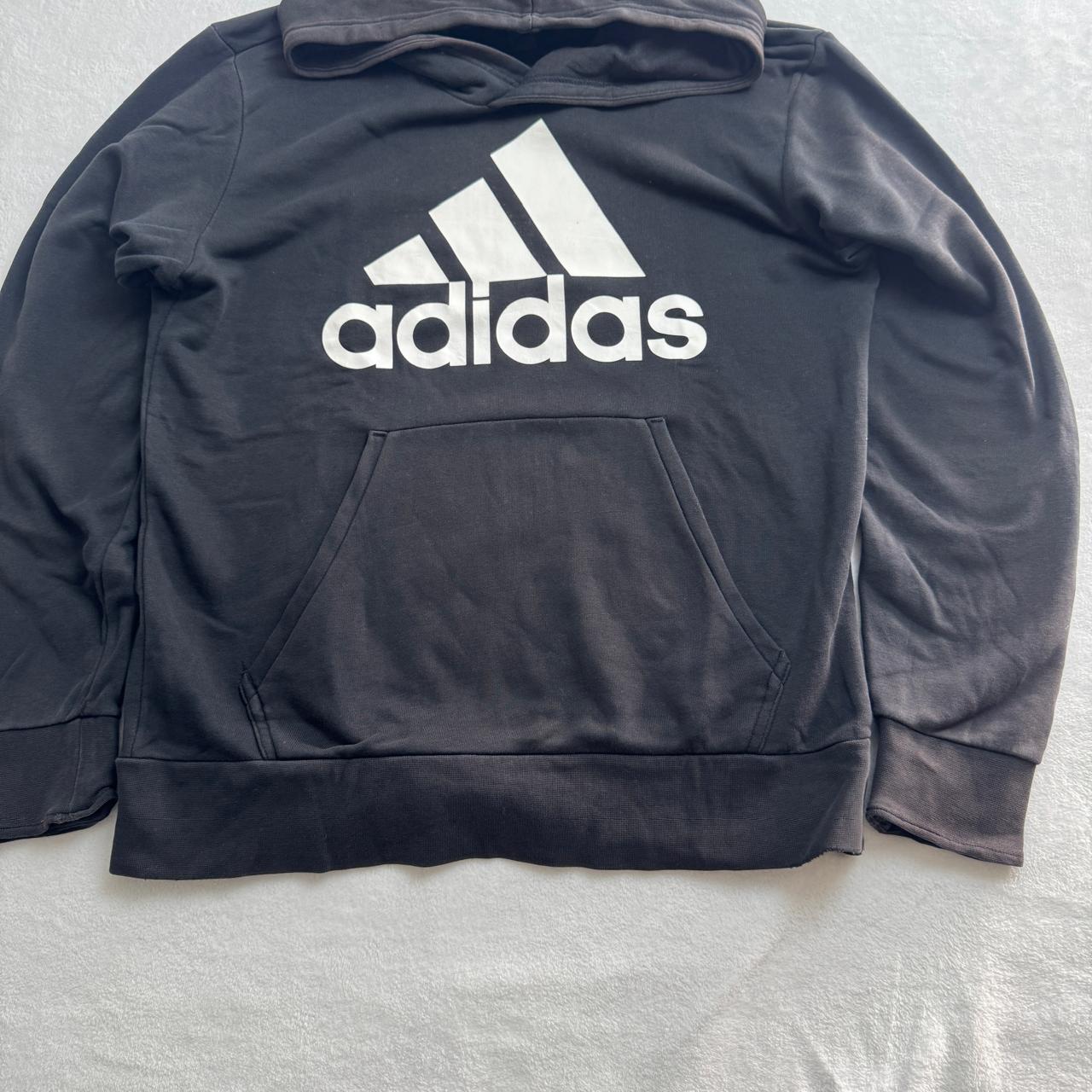 Adidas Big Logo Black Pullover Hoodie