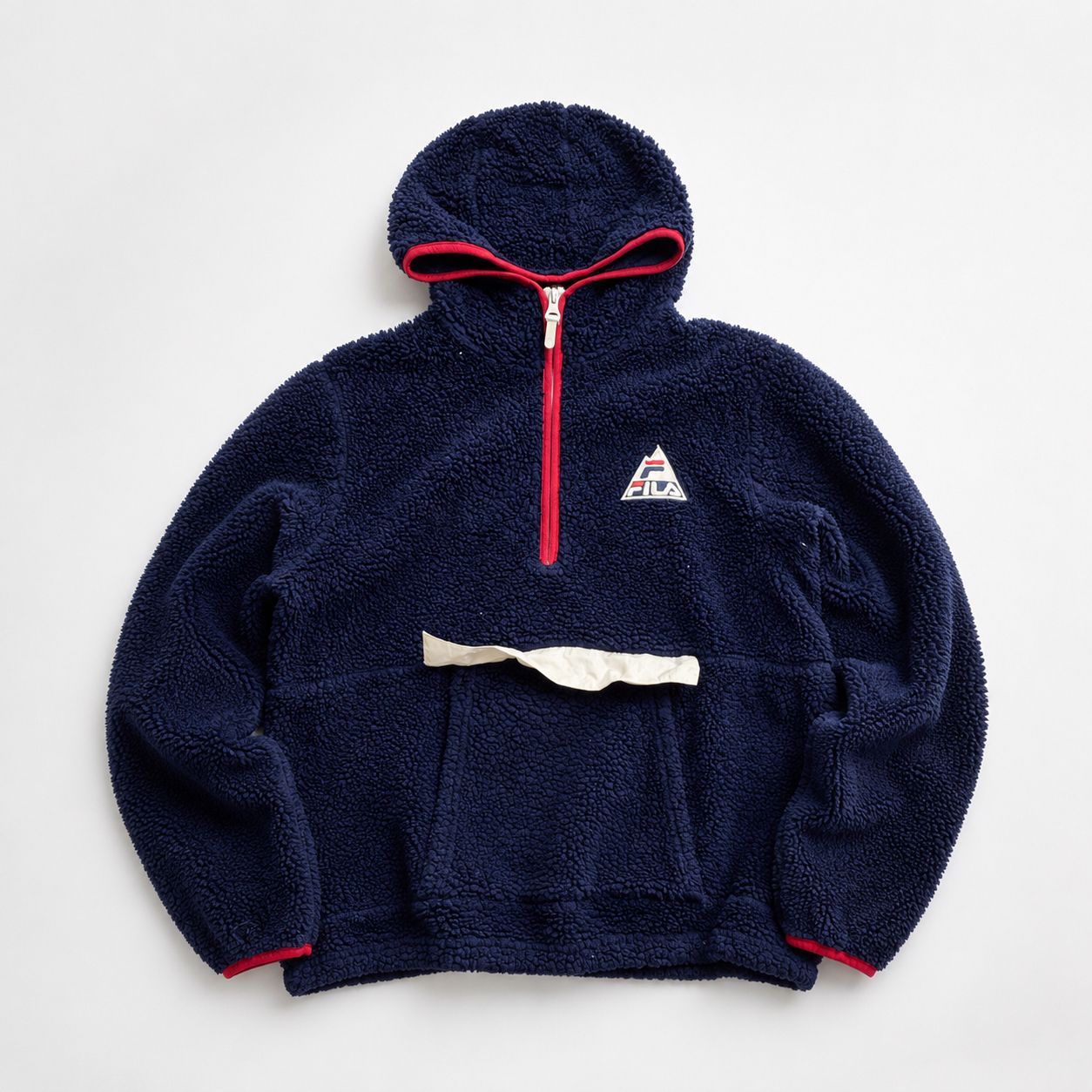 FILA Navy Sherpa Half-Zip Hoodie