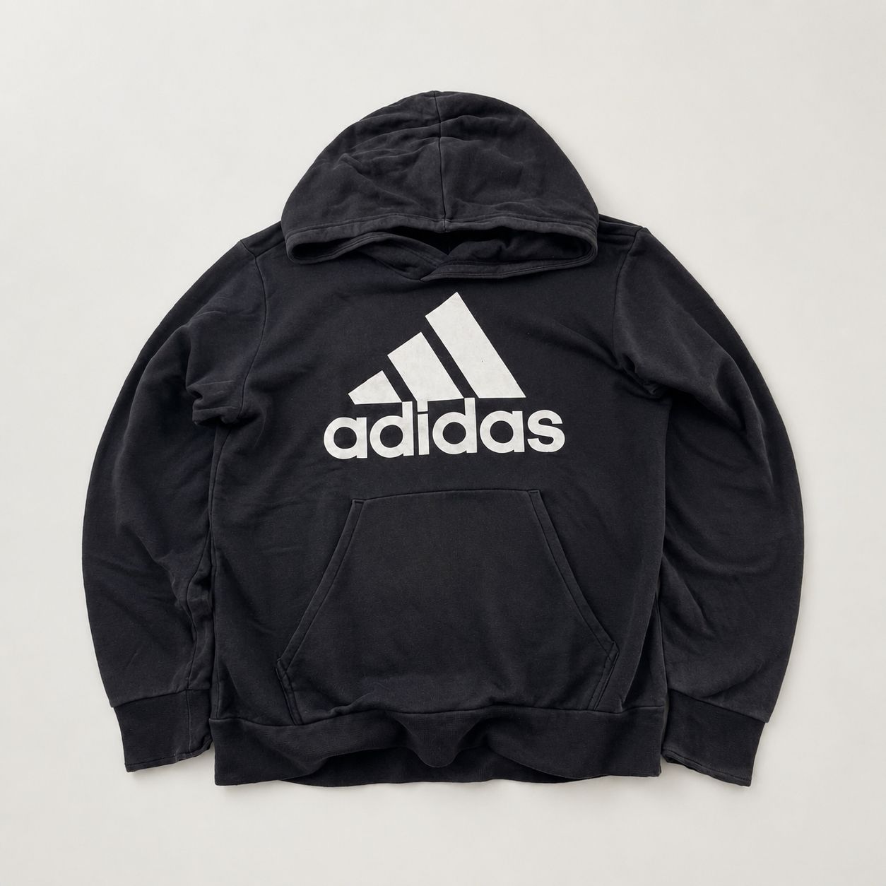 Adidas Big Logo Black Pullover Hoodie