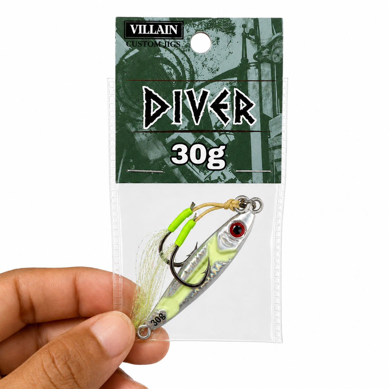 30g Diving Metal Jig Fishing Lure – Assist Hook Slow Jig Bait